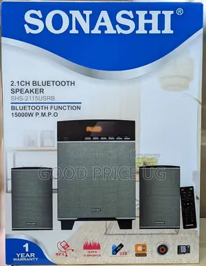 Sonashi 2.1 Channel Bluetooth Speaker System,