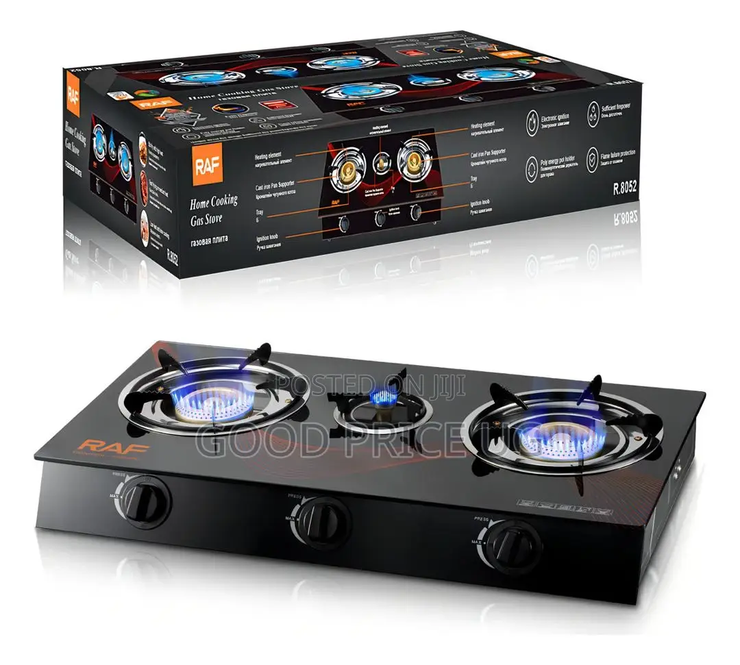 Raf Triple Burner Cooking Gas Stove (Model R.8052),