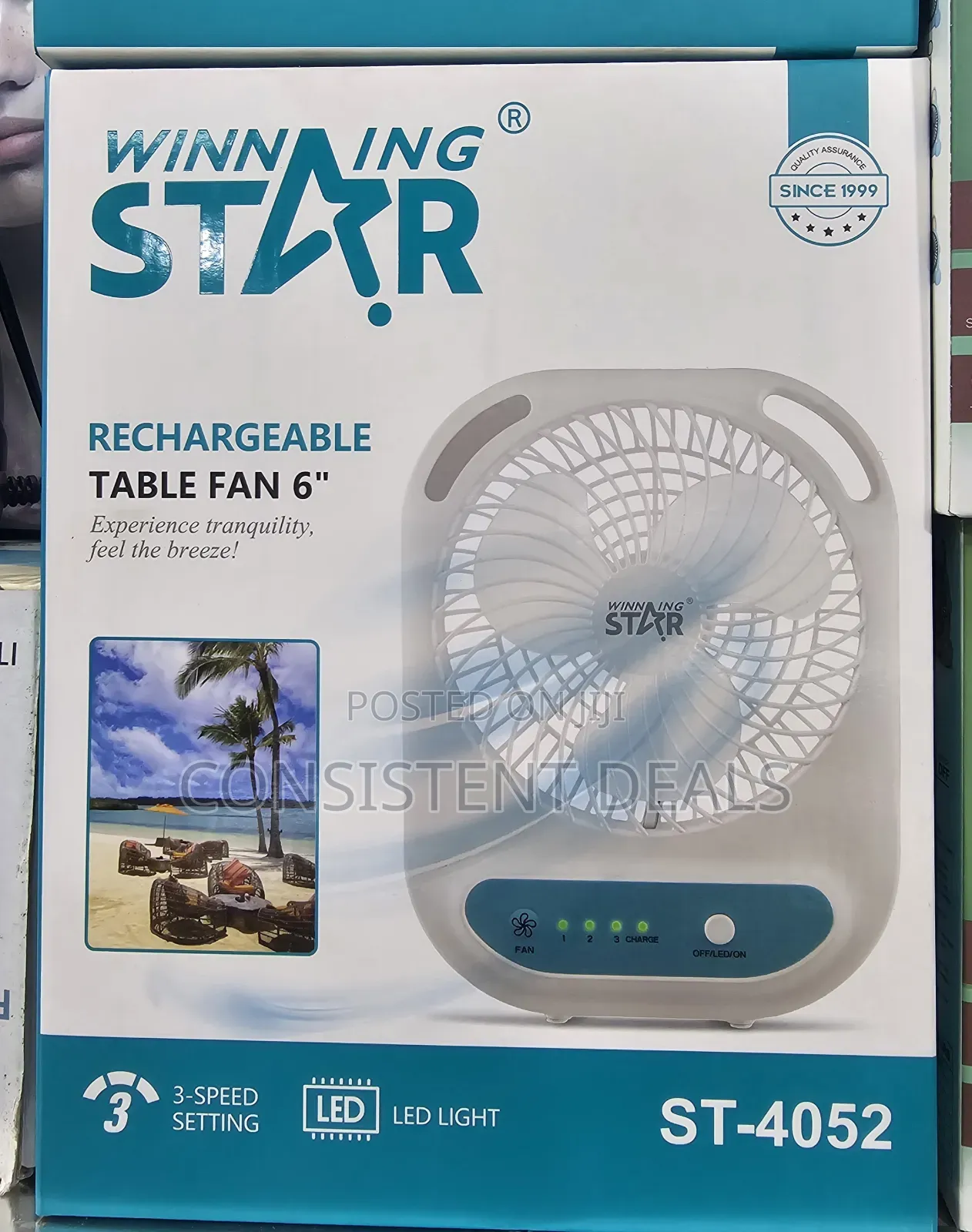 Led Lighting Mini 6" Table Fan