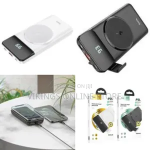 Hoco J76 Mobile Power Bank With Magnetic Wireless Charging, 10000mah