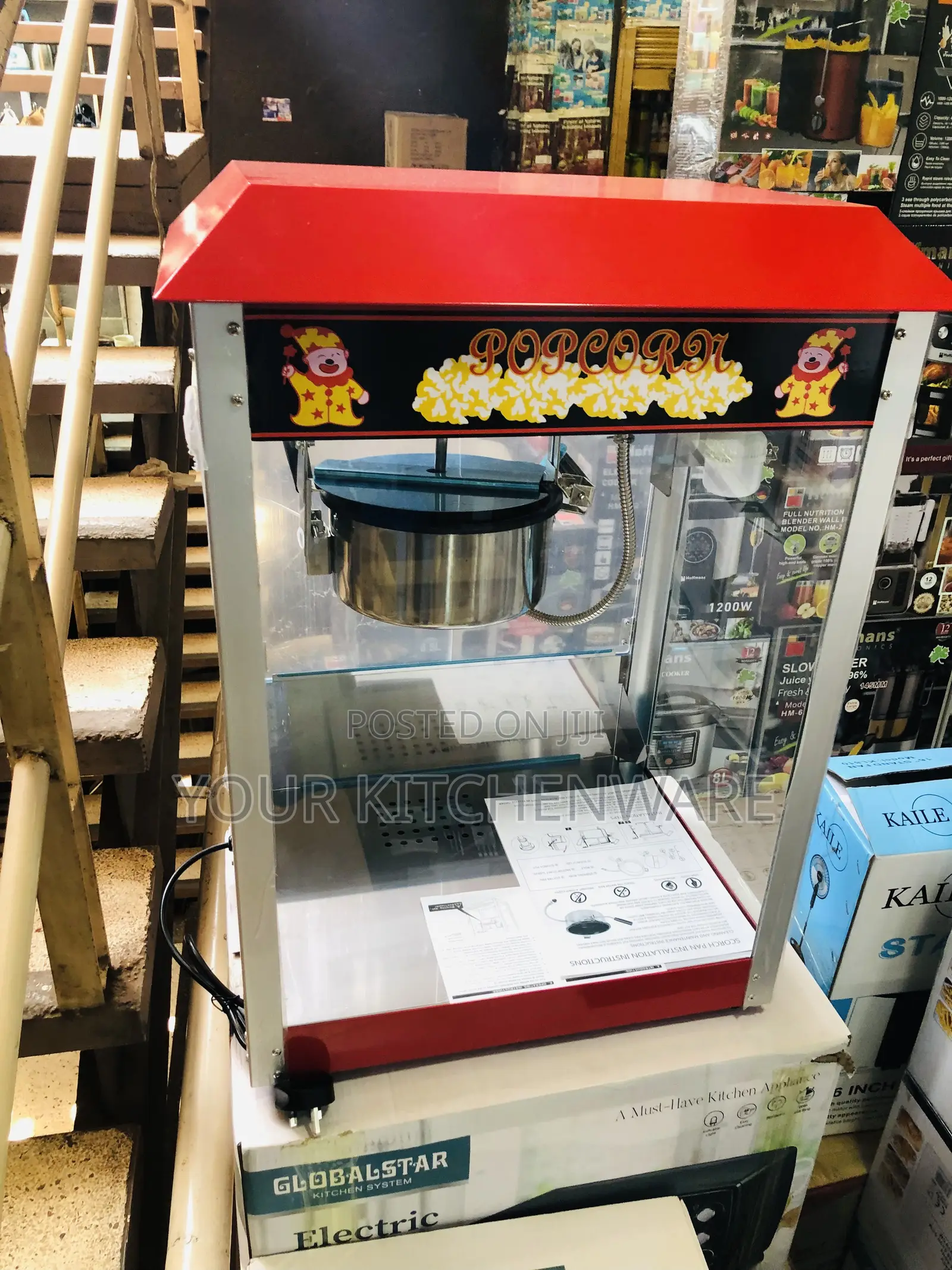 Electric Commercial Popcorn Machine