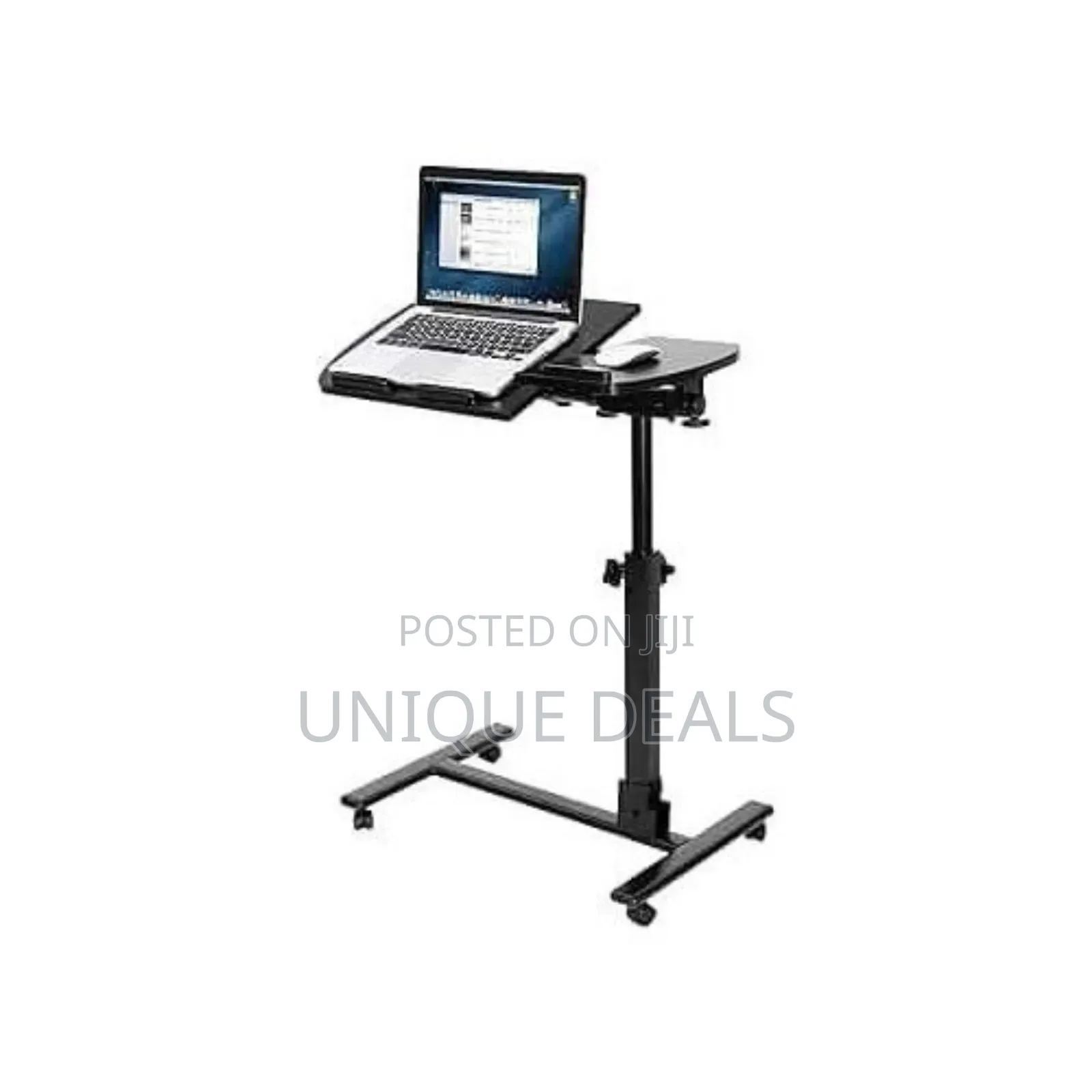 Rolling Desk Adjustable Height Office Laptop Table