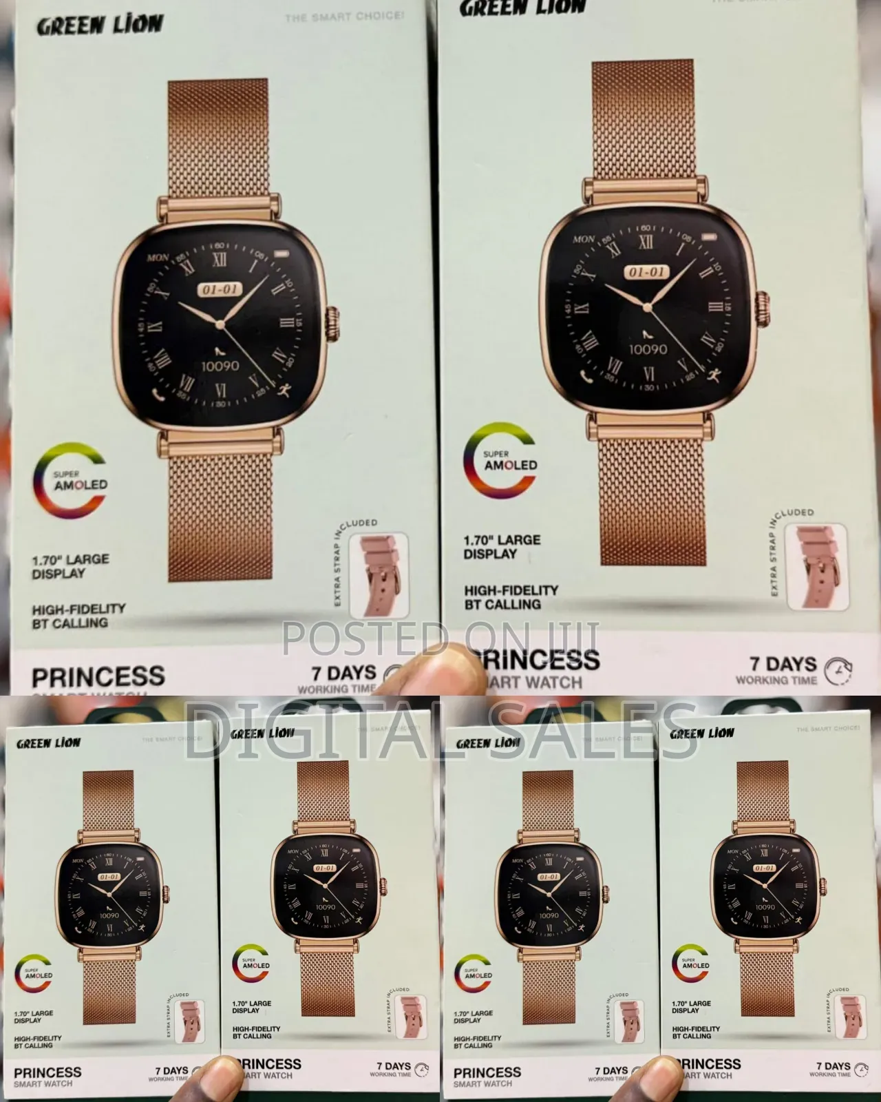 Green Lion Princess Smart Watch