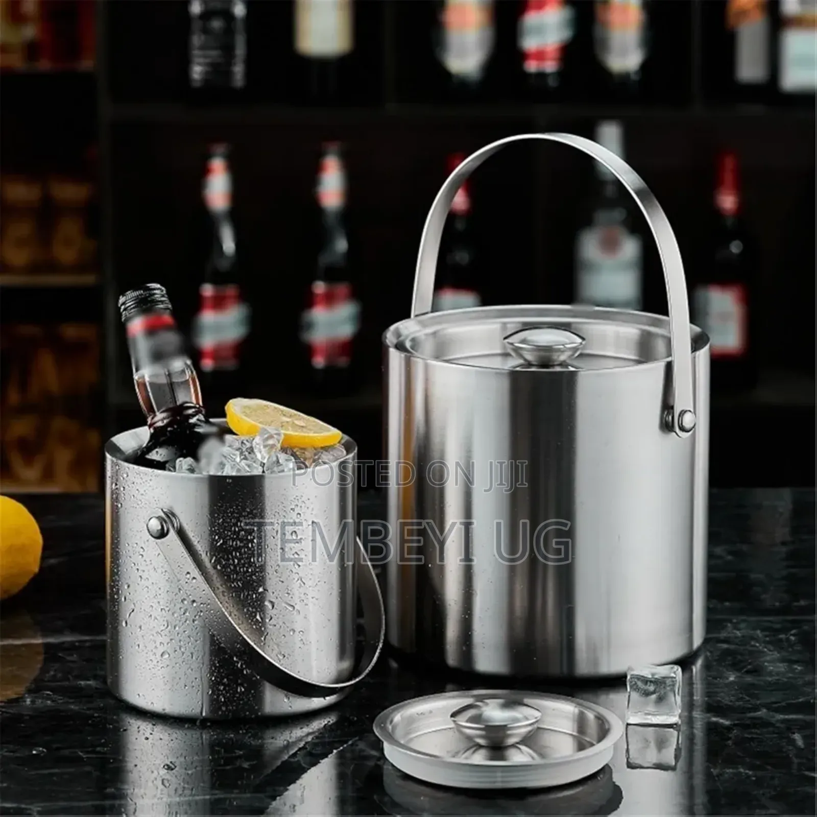 Double Wall Stainless Steel Ice Bucket