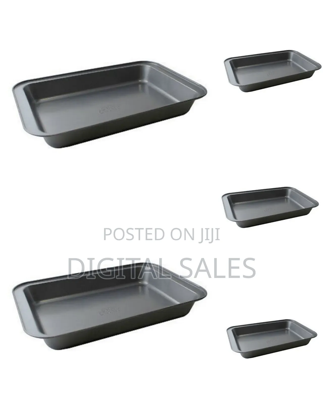 Non Stick Oven Roaster Baking Pan Tray-Black