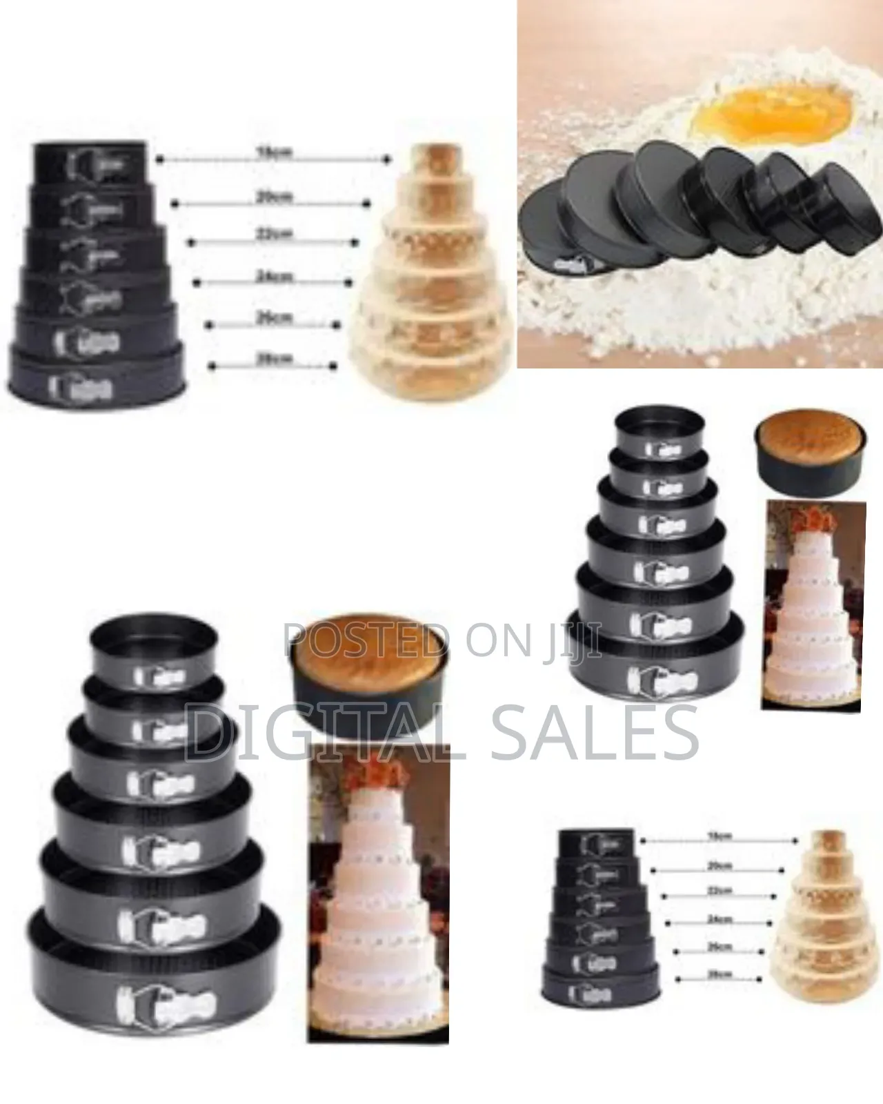 6 Pieces of Non-Stick Cake Mould Pans