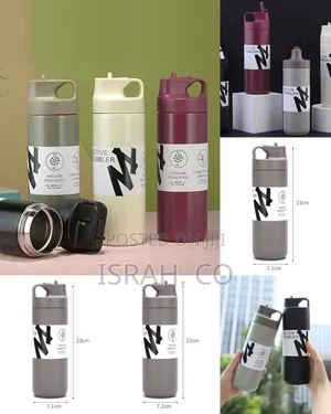 550ml Suction Nozzle Sports Kettle Stainless Steel Thermos Cup.