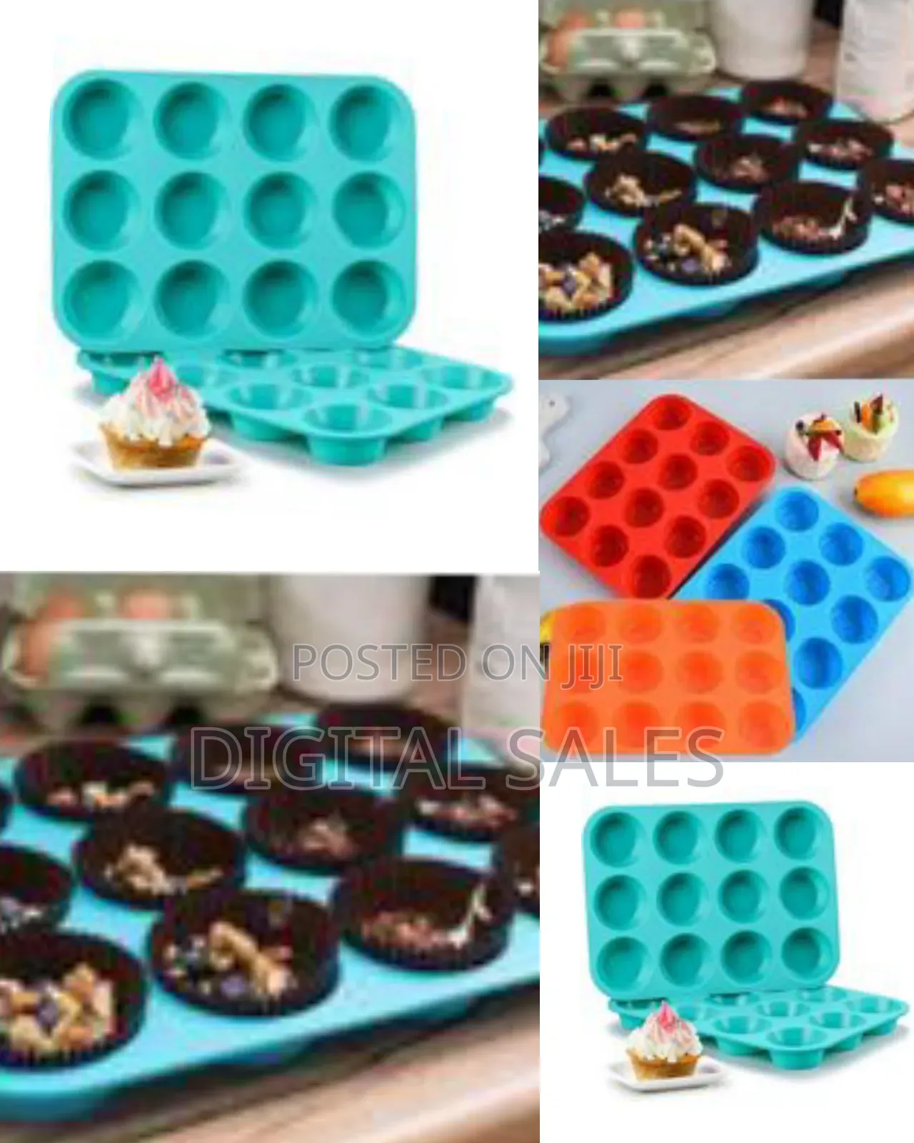 Small Silicone Mini Muffin Pans Non-Stick Bakeware for Muffin