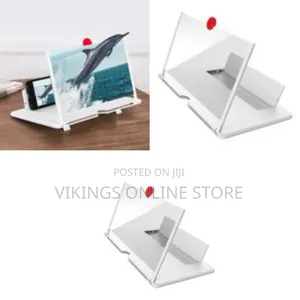 Mobile Phone Screen Magnifier, Amplifier With Holder Stand, White