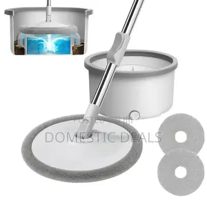 Disc Bucket Spinning Mop 360° Round Cleaning Mop