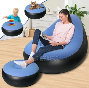 Inflatable Chair and Ottoman Set
