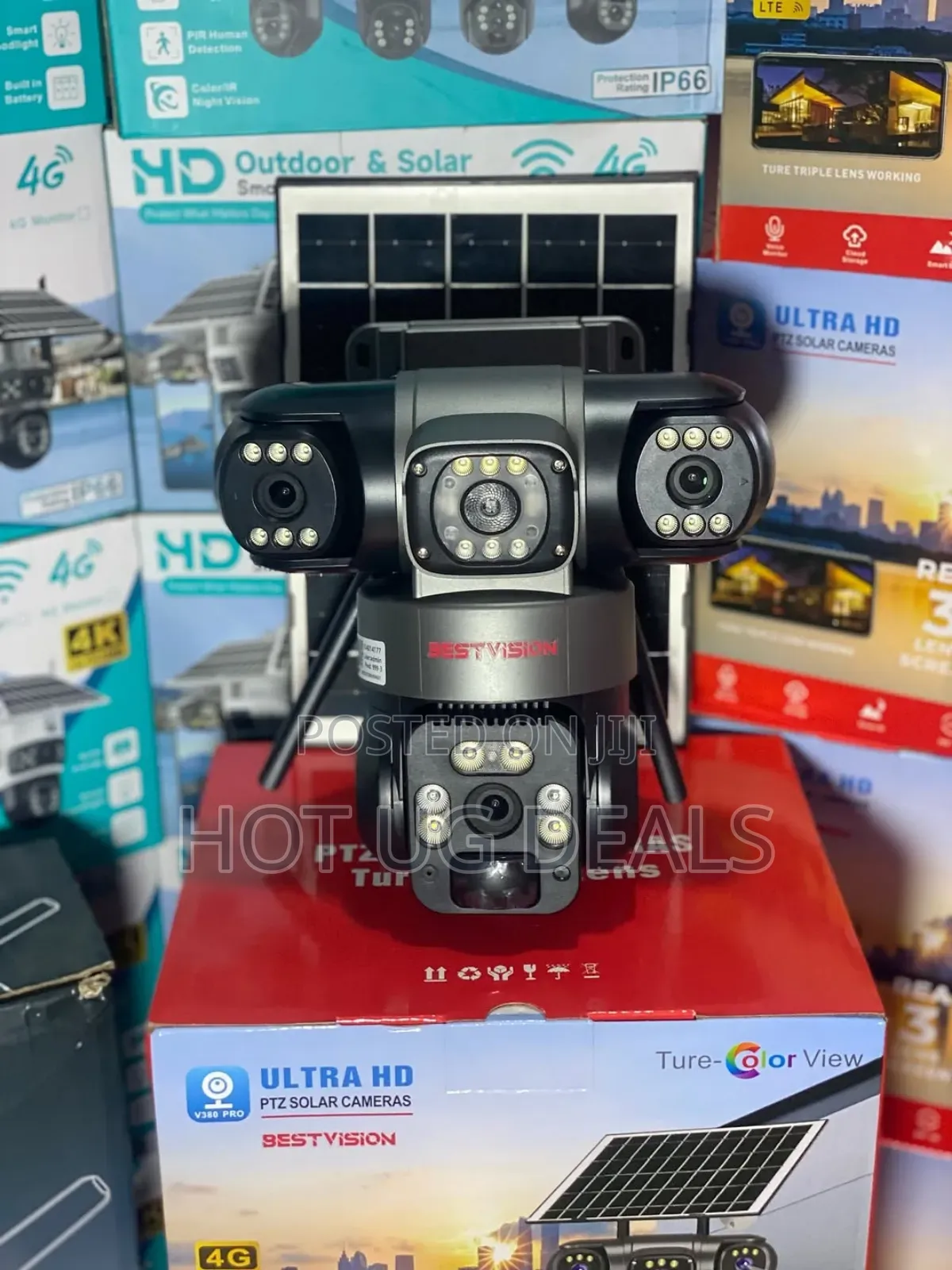 Hd Outdoor and Solar Smart Security Camera Uses Wifi Network Internet