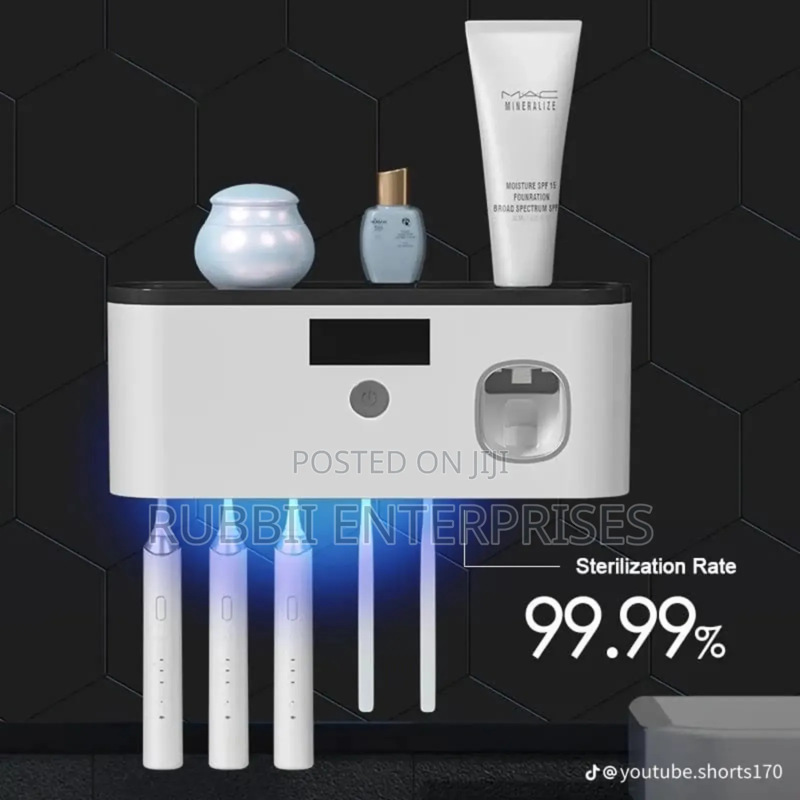 Wall Mount Tooth Paste Dispenser Uv Light