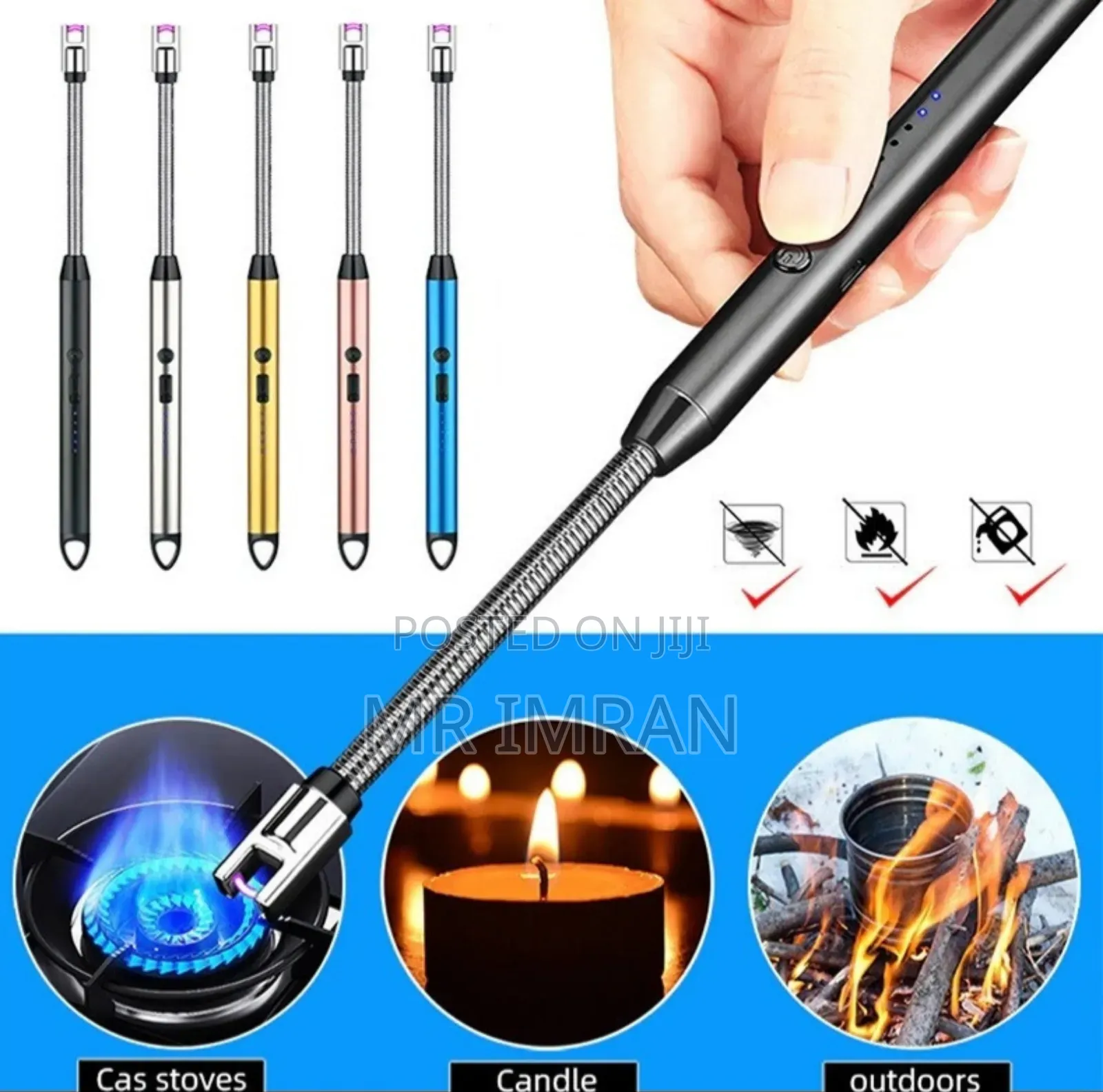 Rechargeable Usb Electric Arc Gas Lighter