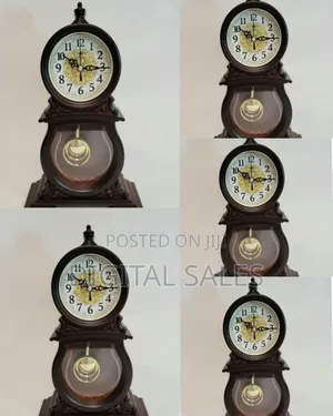 Clocks, Fireplace Clock With Pendulum Wood Retro Desk Clock