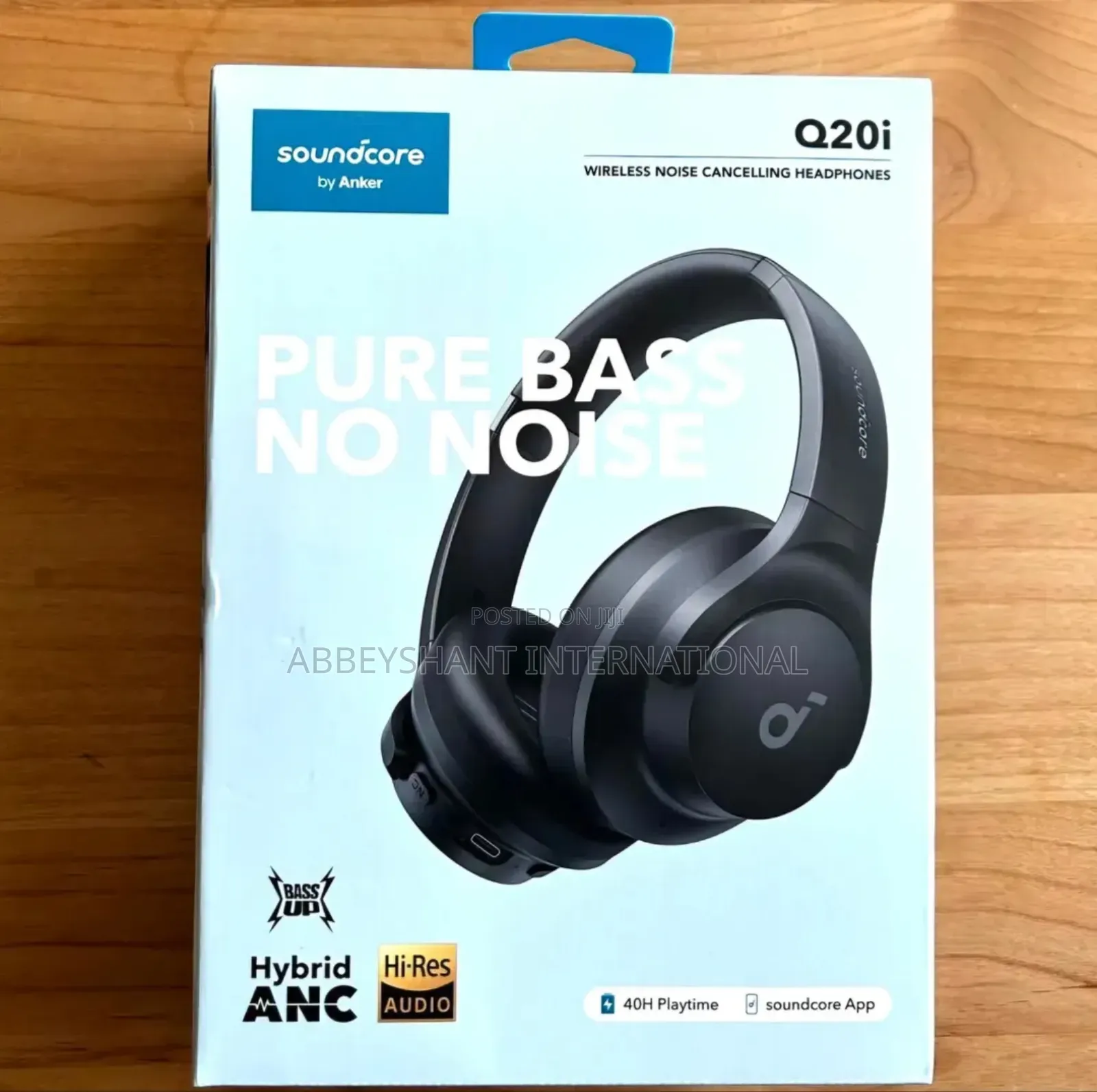 Anker Q20i Hybrid Headphones/ Wireless Over-Ear Bluetooth Headphone