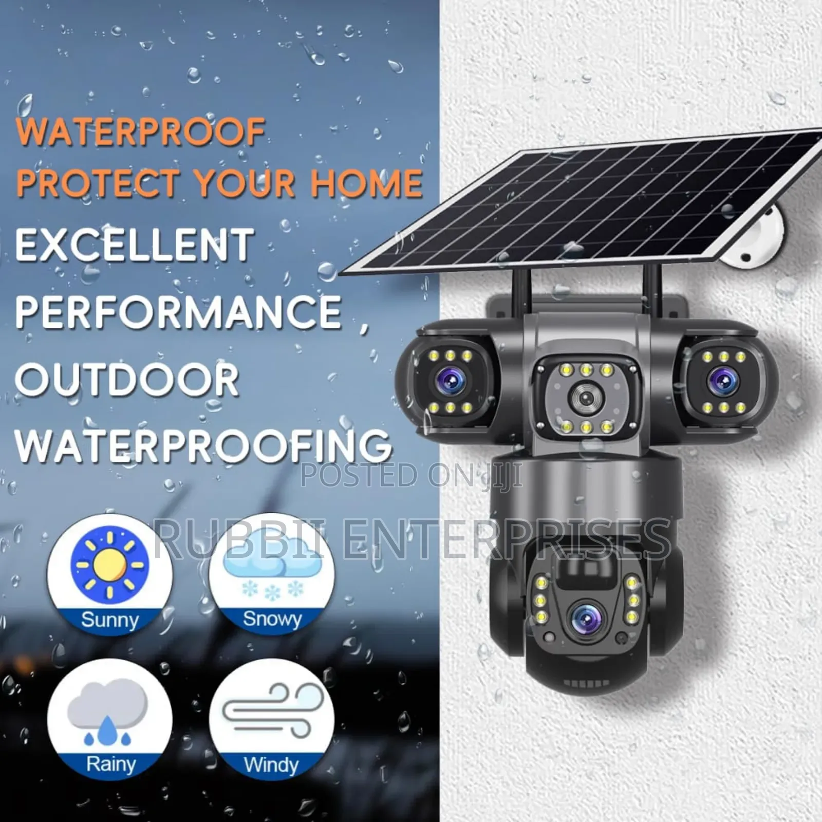 3 in 1 V380 Intelligent Solar Camera