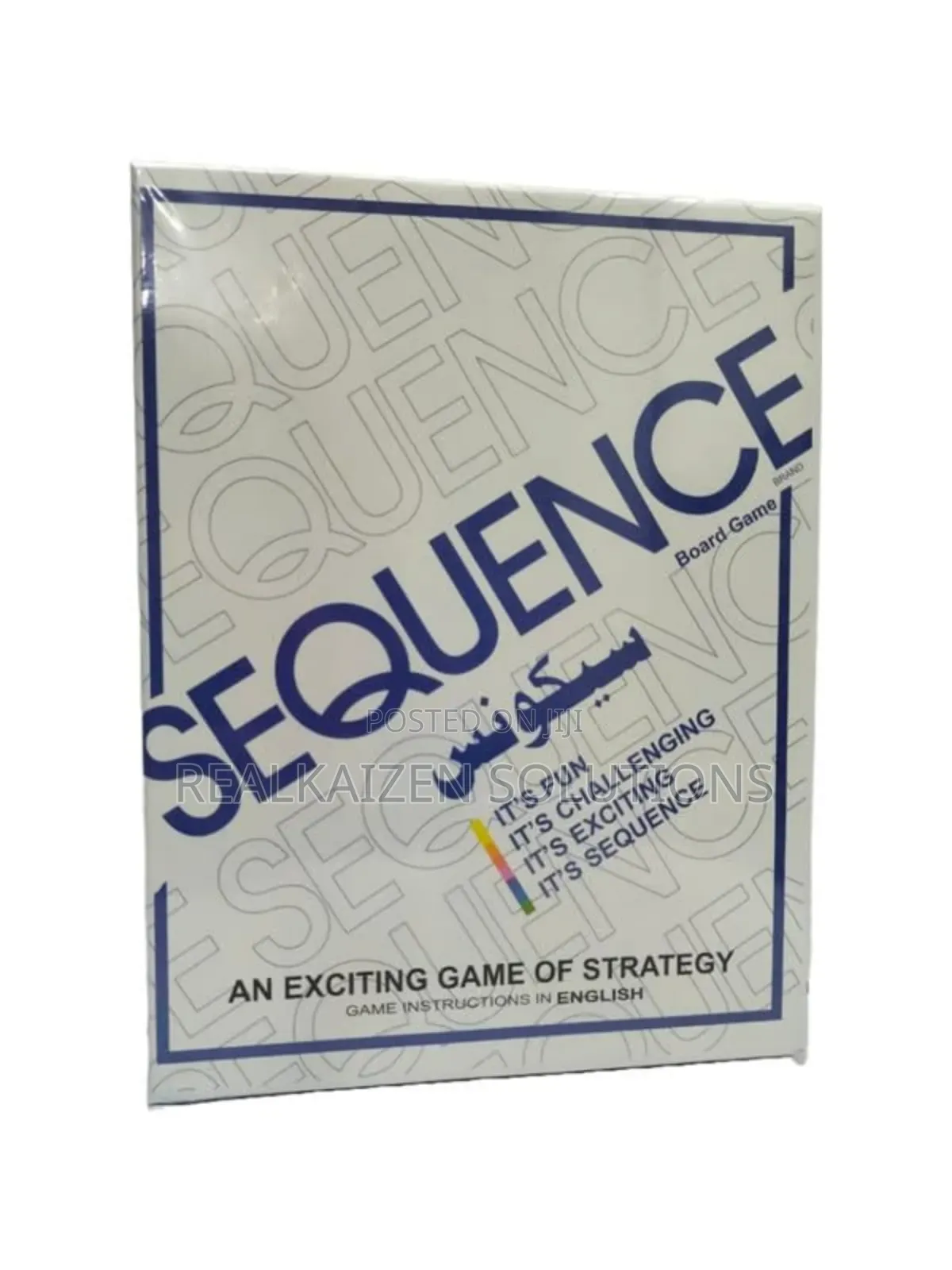 Sequence Strategy Board Game Fun Challenging Family Game