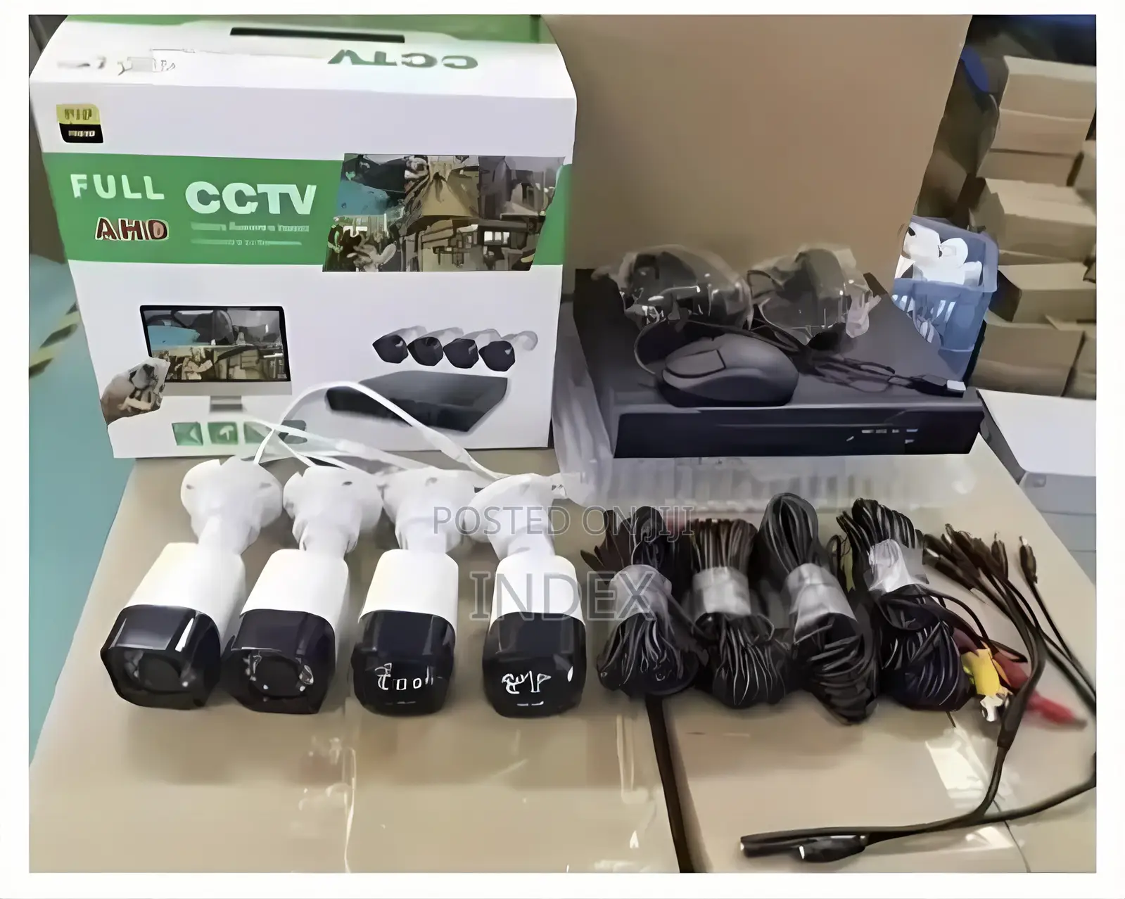 Video Surveillance Kit DVR 4 Full CCTV Ahd Cameras