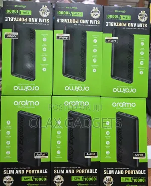 Oraimo Toast 10 Flash (Opb-P118d) Is a 10,000mah Portable Power Bank