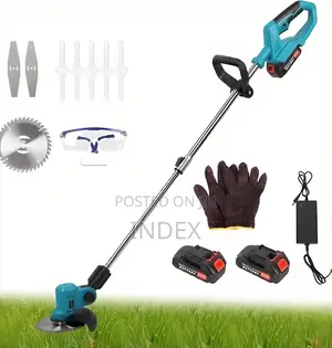 Cordless Electric Grass Trimmer Kit.