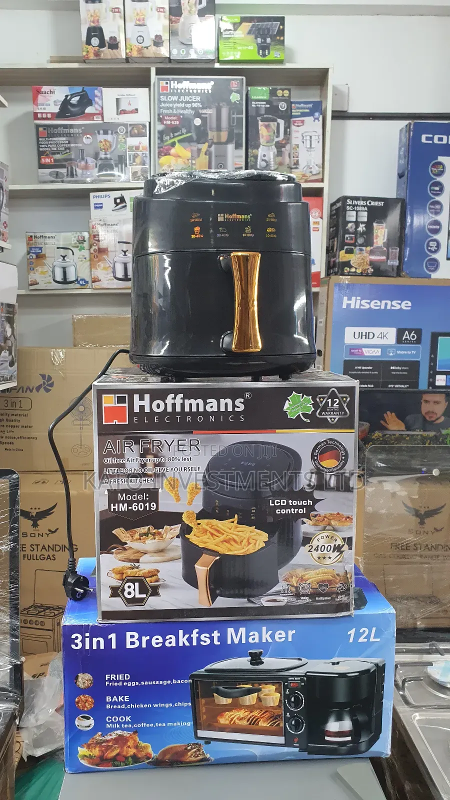 8litrs Hoffmans Airfryer Model Hm-6019