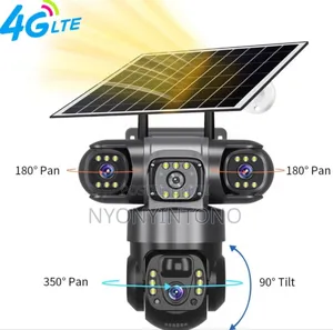 3lens 3screen Intelligent 4g Wireless Solar Camera