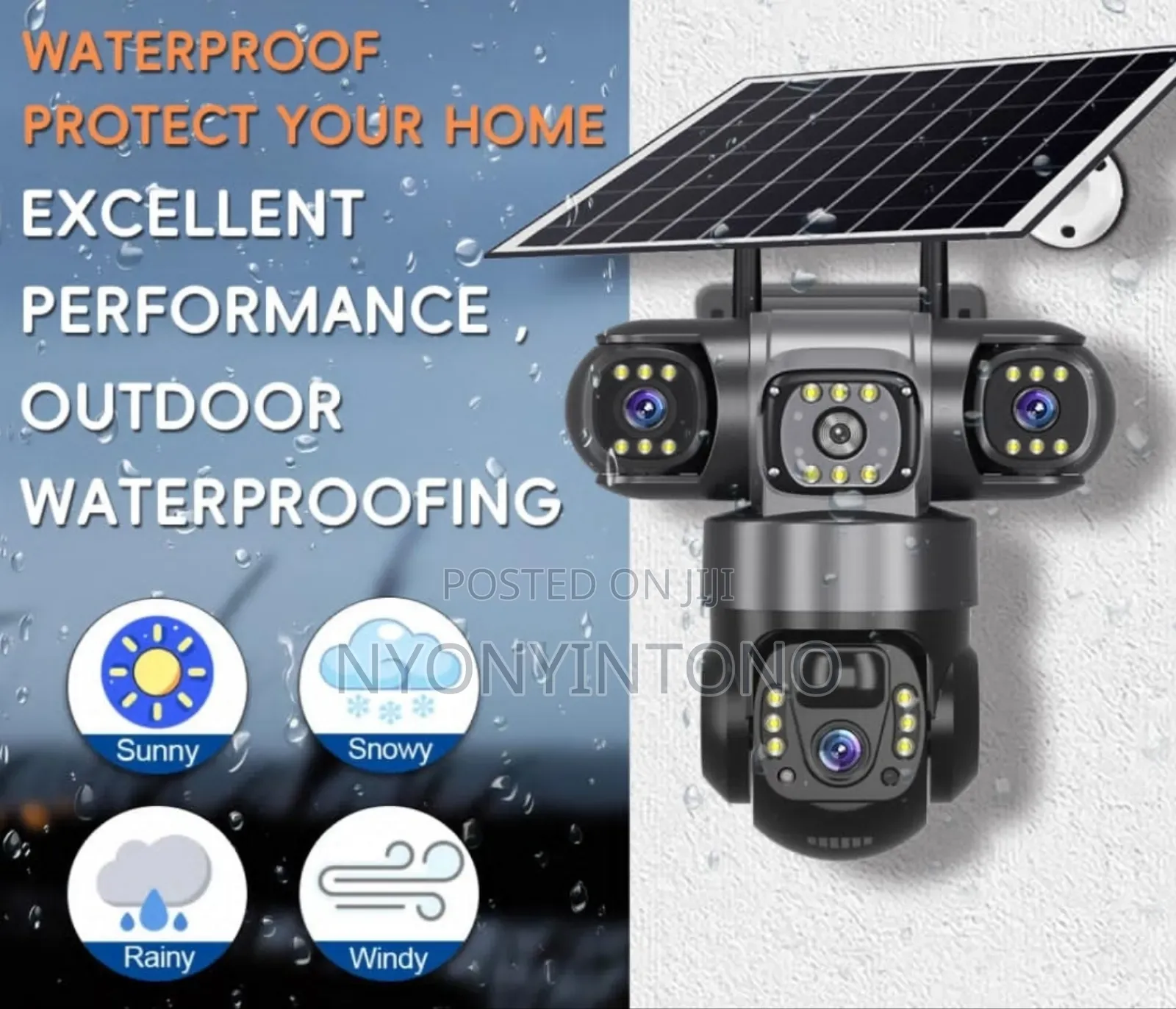 3lens 3screen Intelligent 4g Wireless Solar Camera