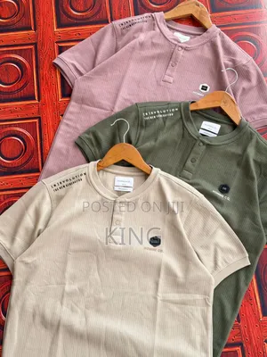 Men's Henley Texture Tshirts