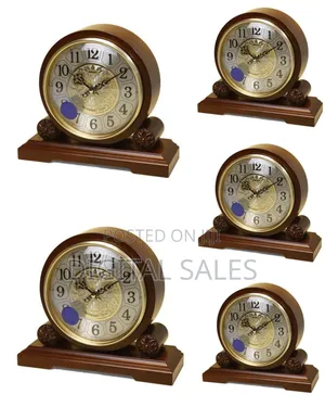 Wooden European Antique Style Super Mute Quartz Clock