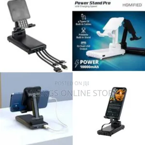 2 in 1 Pivot Fast Phone Charging Power Bank 20000 Mah With Inbuilt