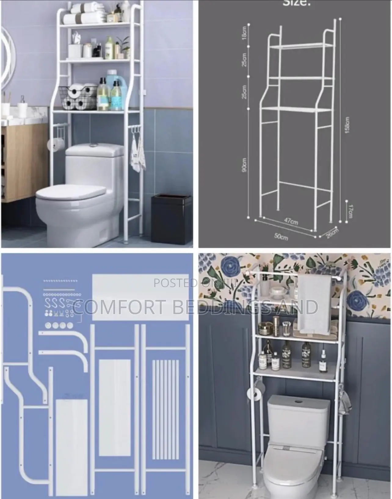 Toilet Rack / Organizer White