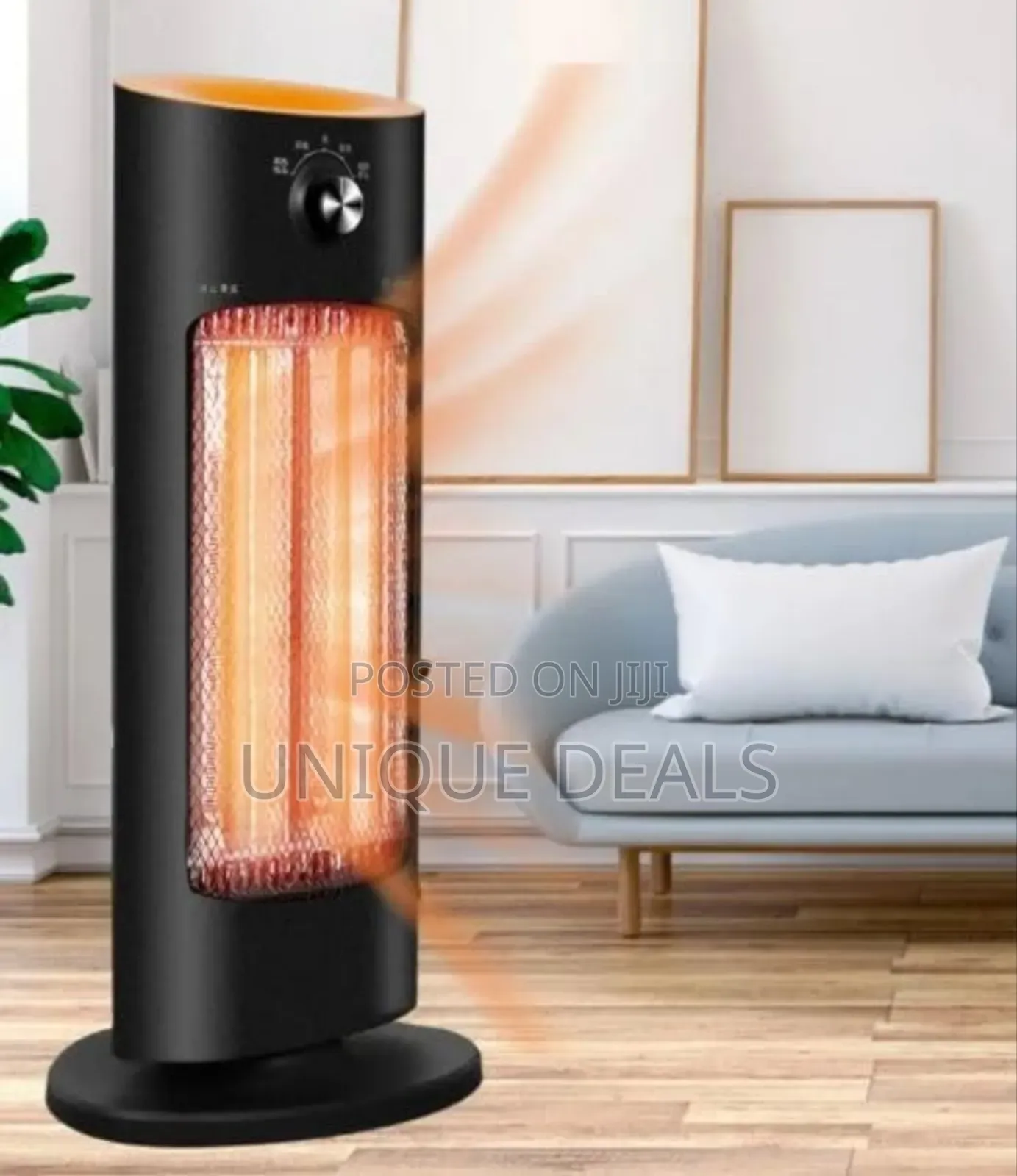 DSP Tower Fan Heater – 80° Oscillation With Thermostat, 2000w
