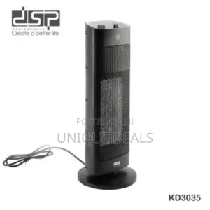DSP Tower Fan Heater – 80° Oscillation With Thermostat, 2000w