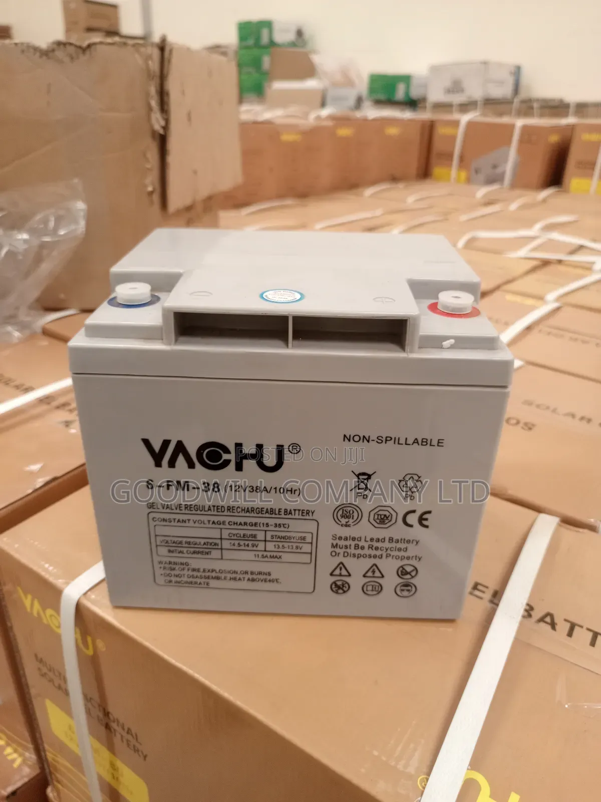 38ah Yachu Sealed Lead Battery