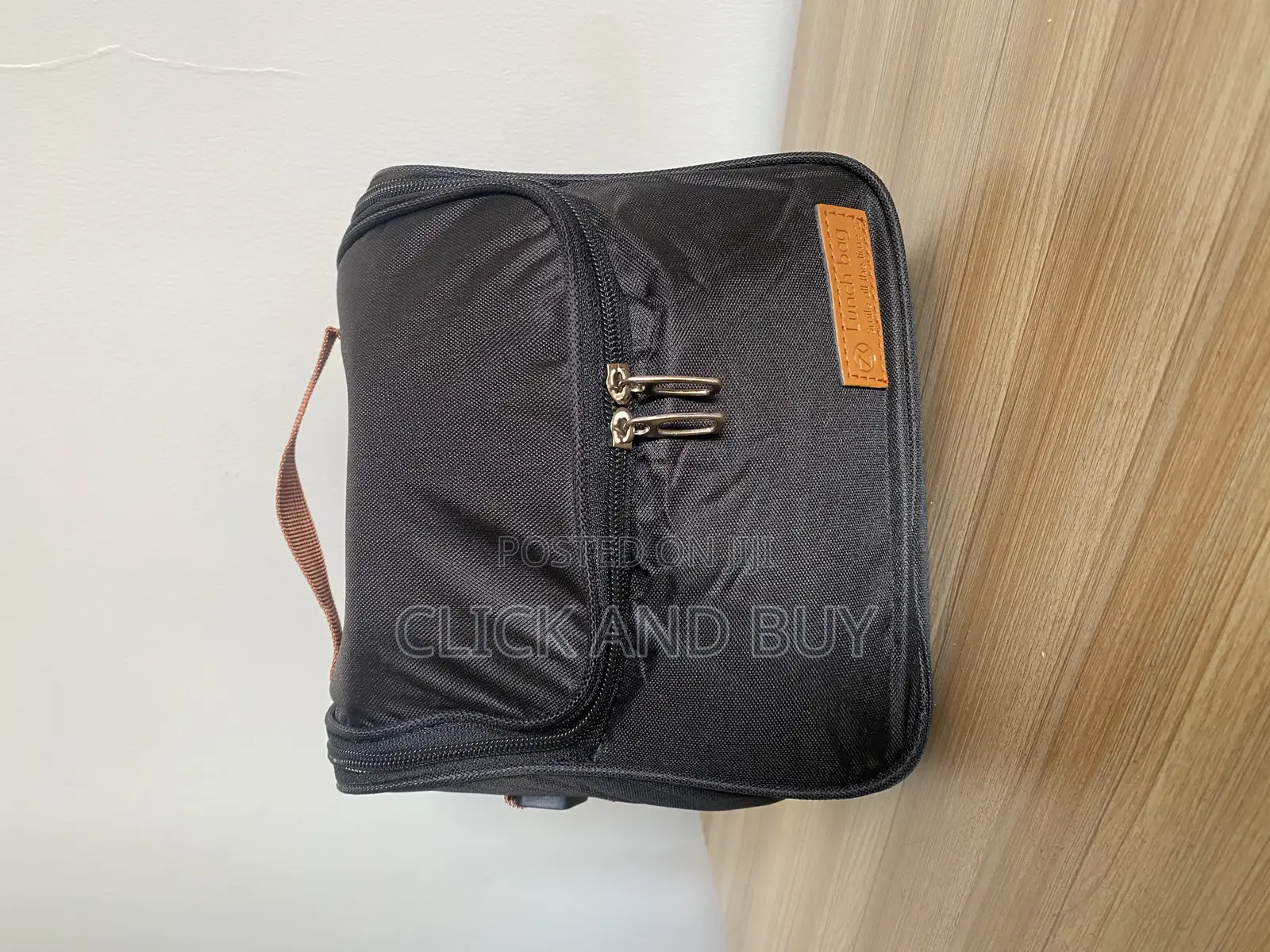 Insulated Lunch Bag - Black/Blue