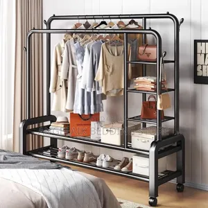 Double Rod Coat Rack