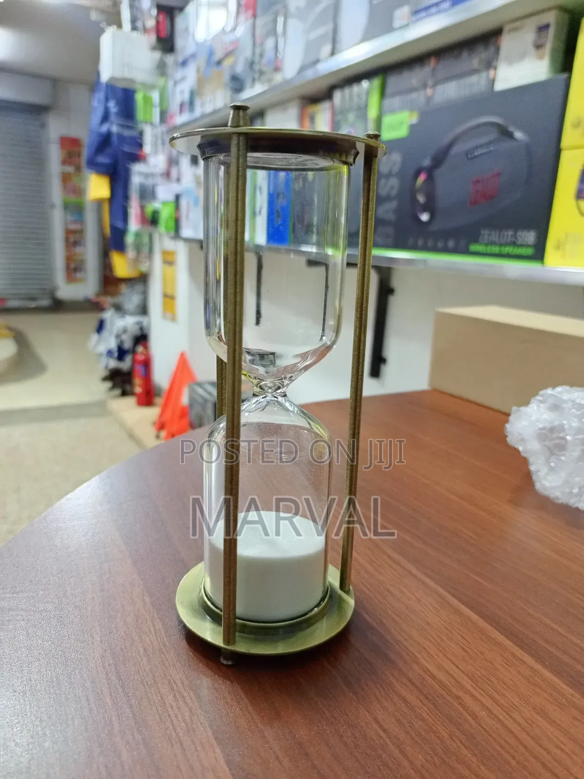 Vintage-Style Brass and Glass Sand Timer