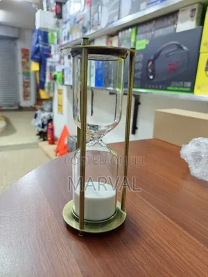 Vintage-Style Brass and Glass Sand Timer