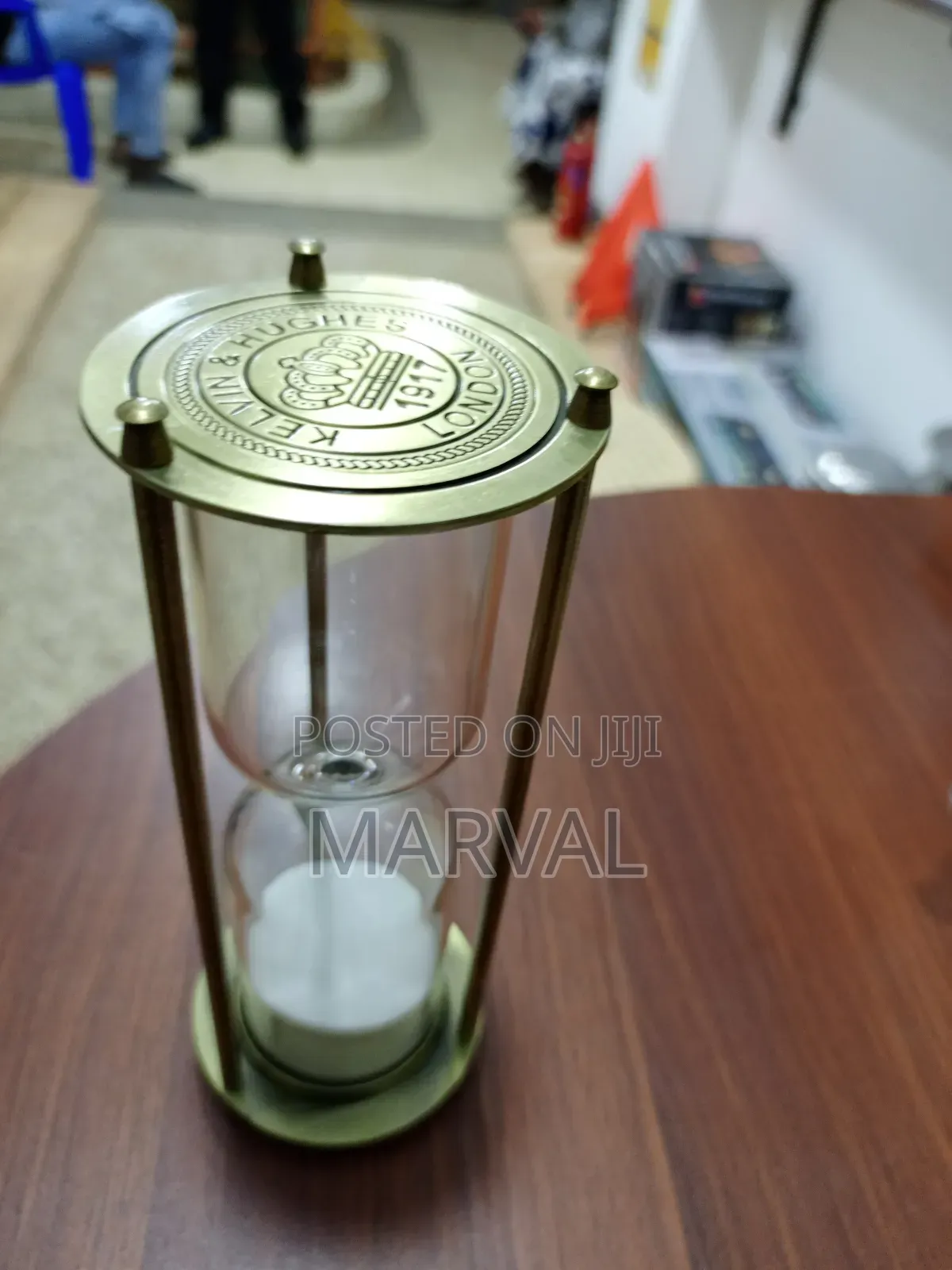Vintage-Style Brass and Glass Sand Timer