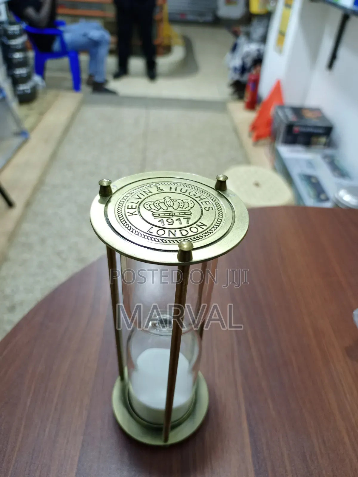 Vintage-Style Brass and Glass Sand Timer