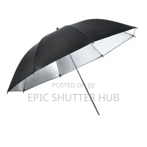 84cm Black / White Reflective Studio Umbrella