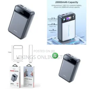 Yesido Yp50 Pd+ Usb 15w Fast Charging Led Power Display 20000mah Fast