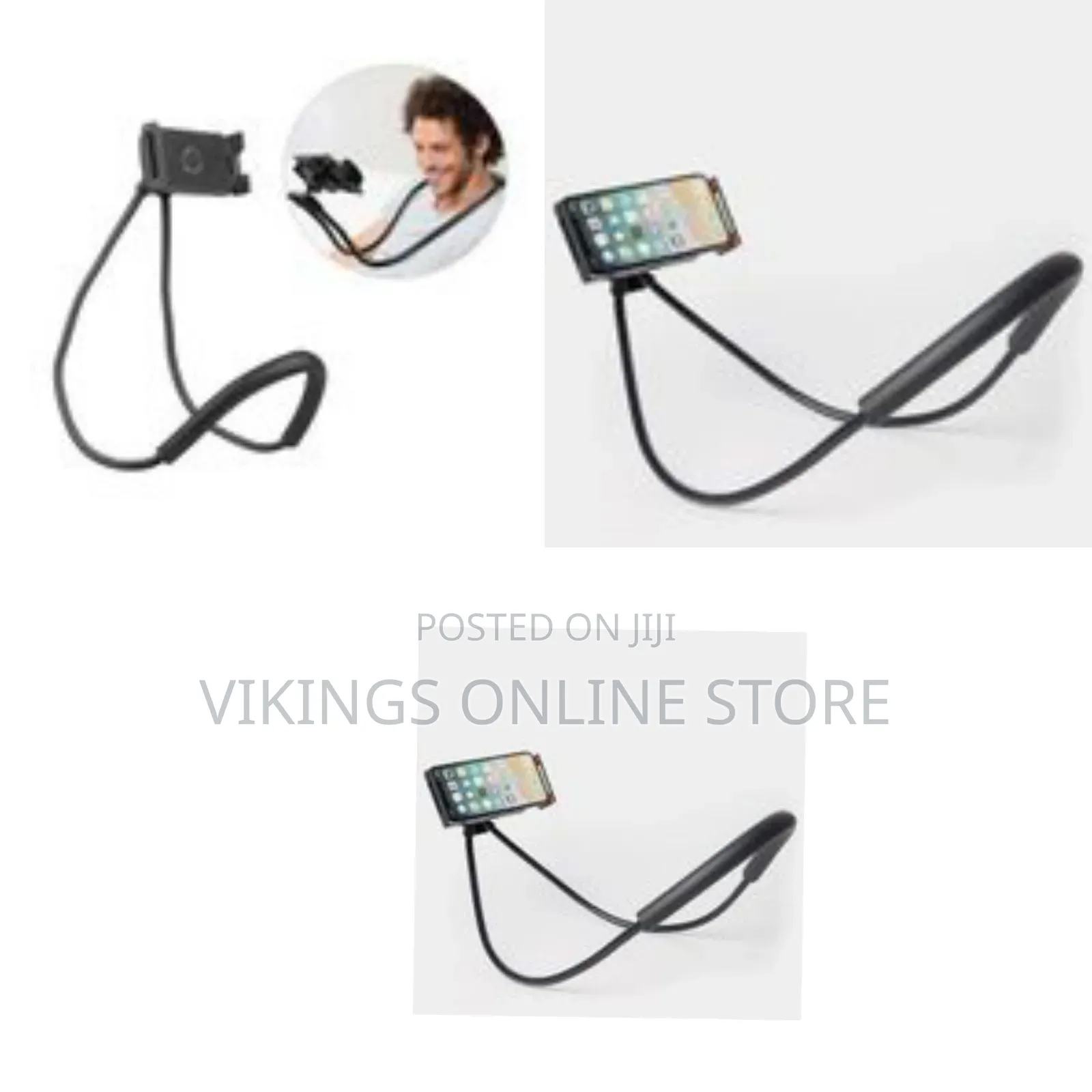 Necklace Cellphone Support - Black