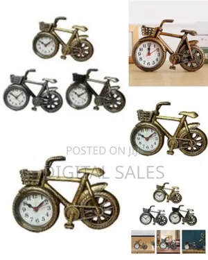 Bicycle Clock Retro Style Classic Small