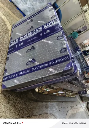 Rose Foam Mattress 4x6x6 Inches. Sealed Cover Super Density