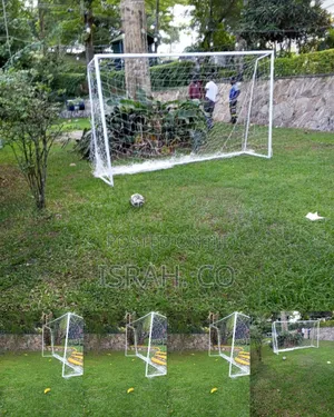 2 Pieces 24ft X 8ft Professional Football Goal Posts