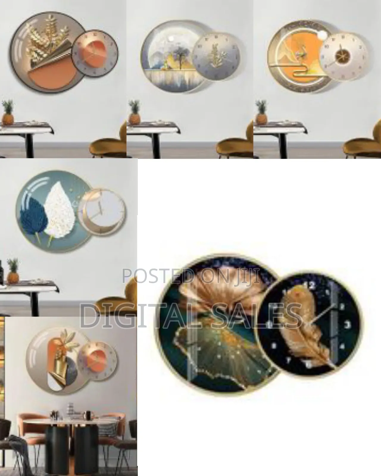 Dinning Room Golden Leaf Decorative Painting