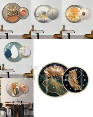 Dinning Room Golden Leaf Decorative Painting