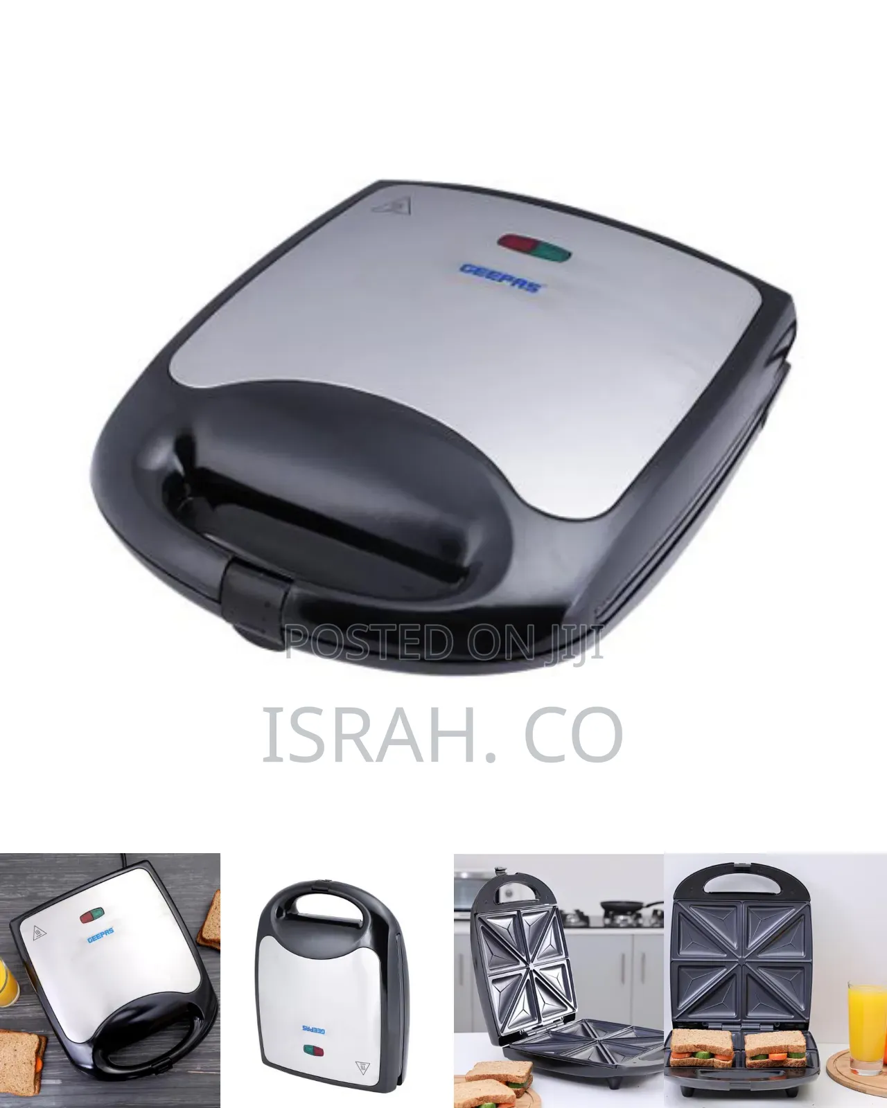 Geepas Gst5391 1100w 4 Slice Sandwich Maker
